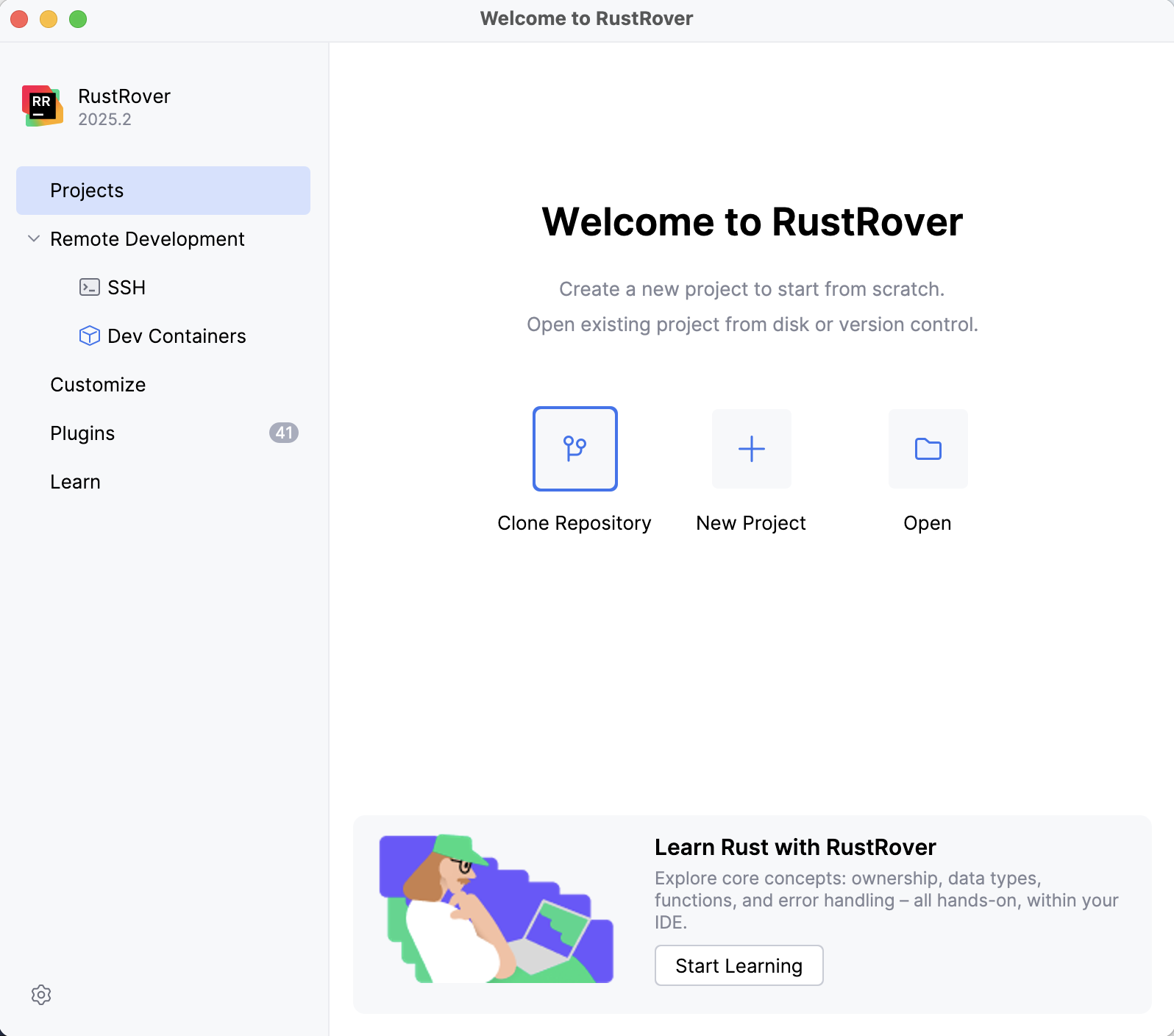 Welcome screen Welcome screen