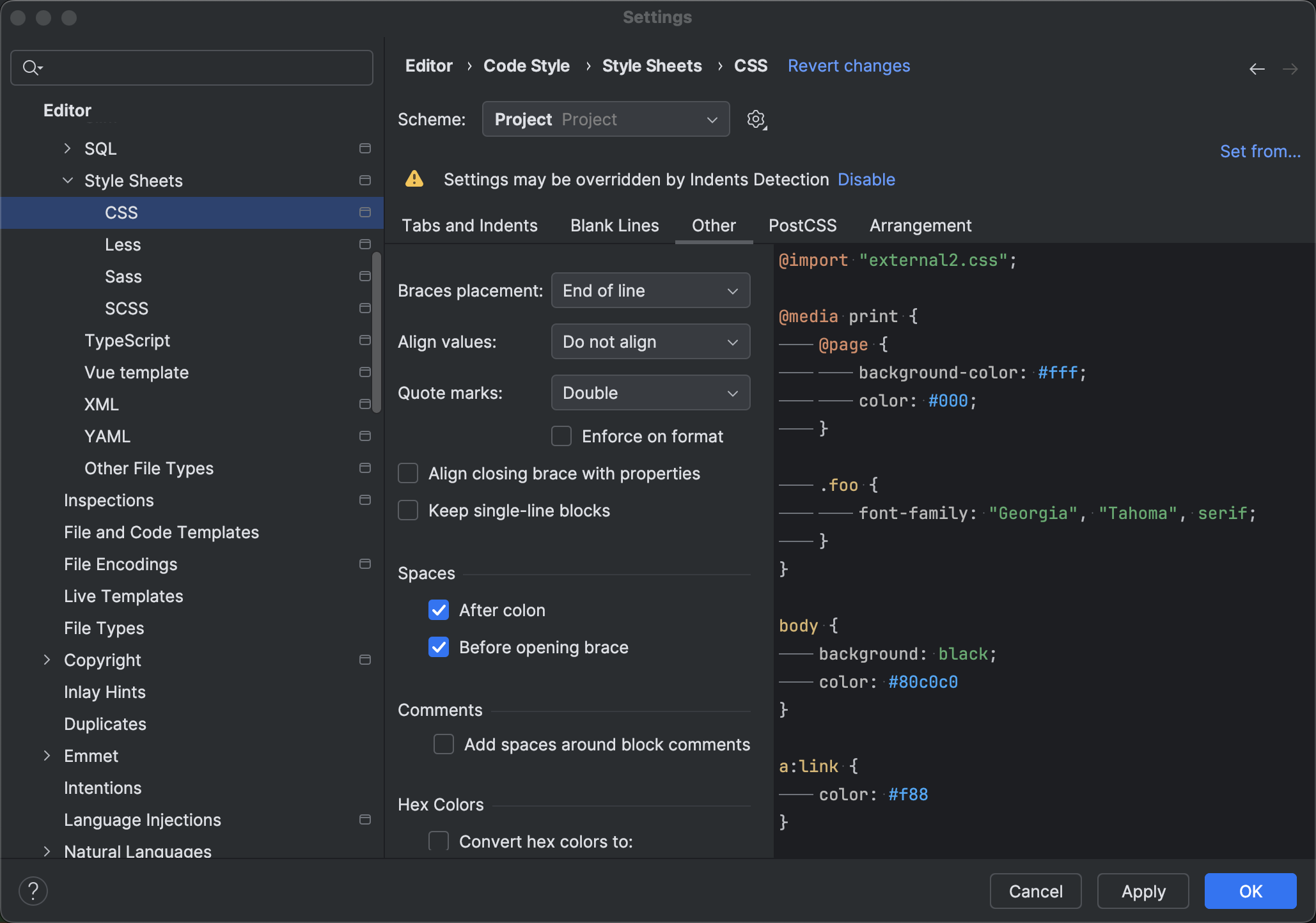 Code style | RubyMine Documentation