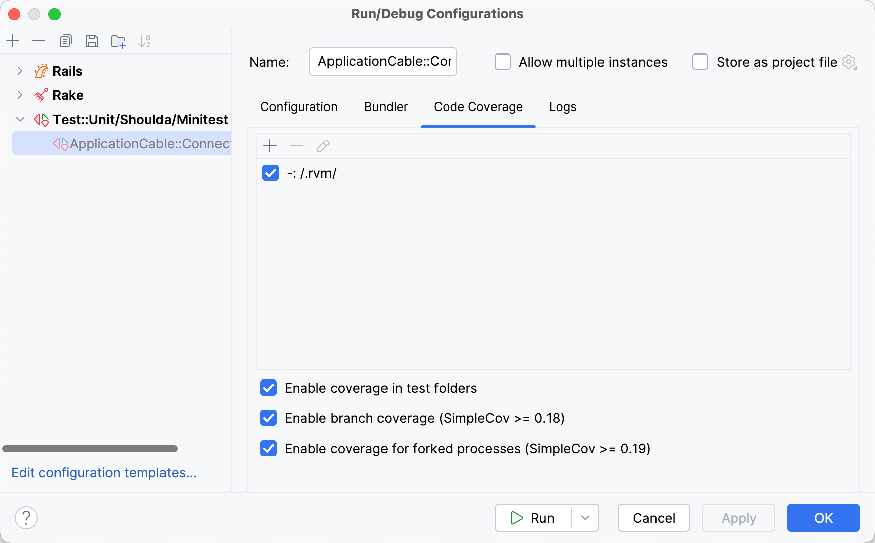 Run/Debug Configurations Run/Debug Configurations