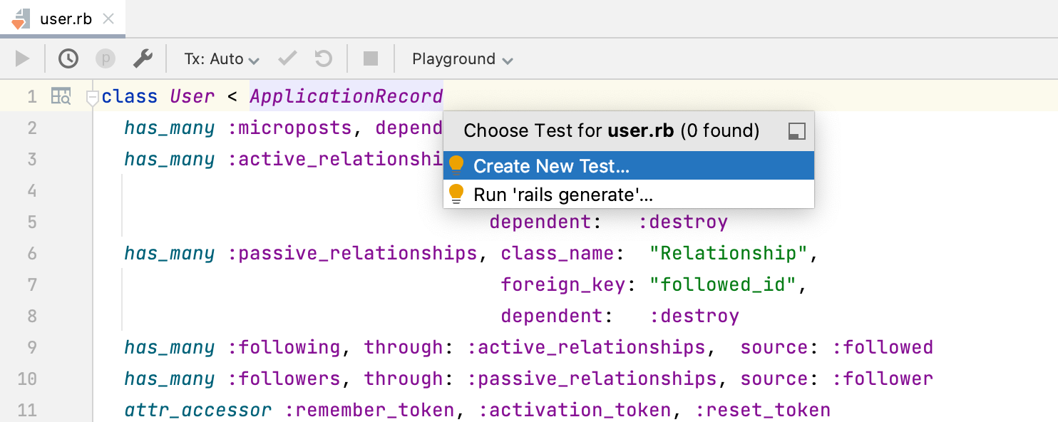 Create Test popup Create Test popup