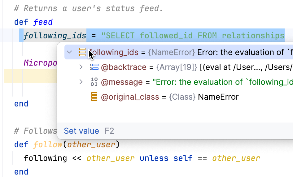 Evaluate paused watch Evaluate paused watch