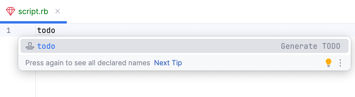 Expand simple template