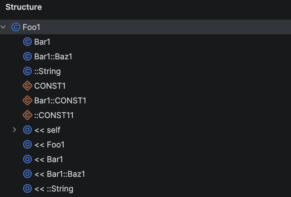 New Structure view New Structure view