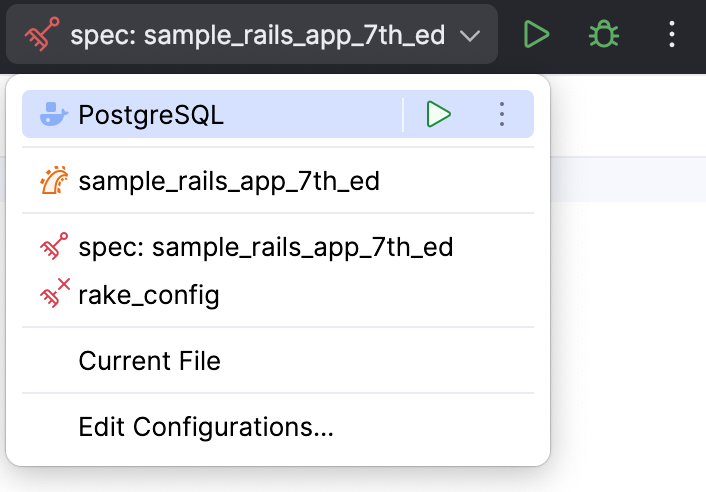 Permanent and temporary configurations have different icons