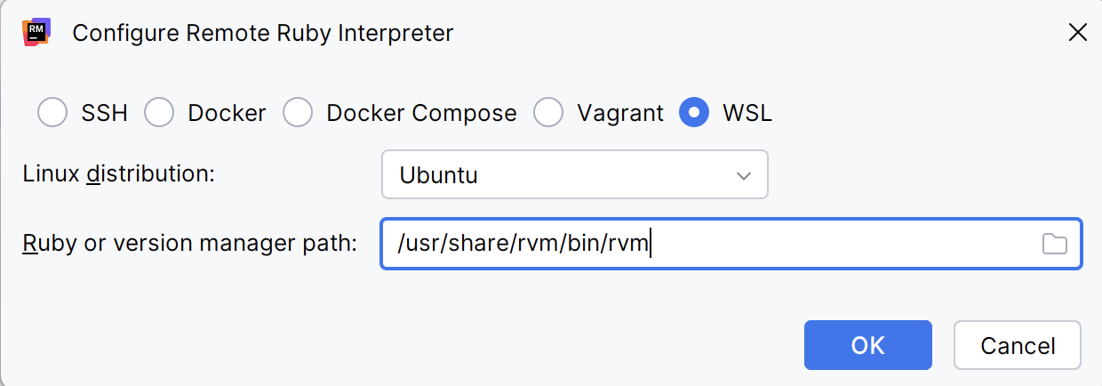 Configure Remote Ruby Interpreter