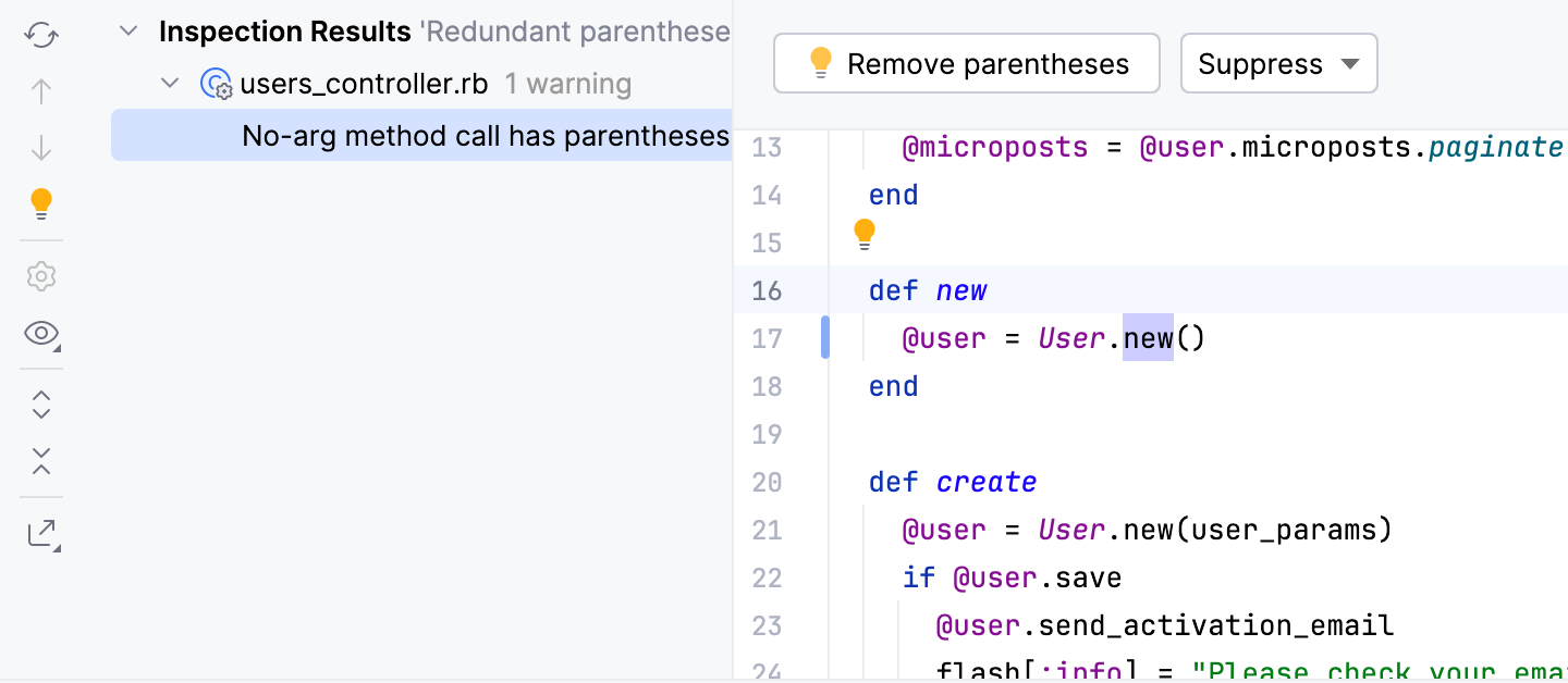 Run inspection by name