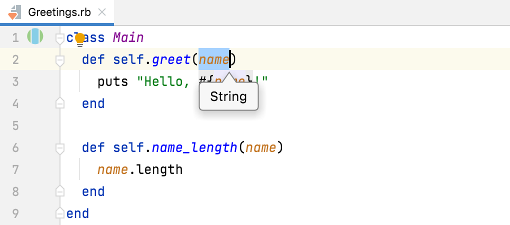 Viewing type info Viewing type info