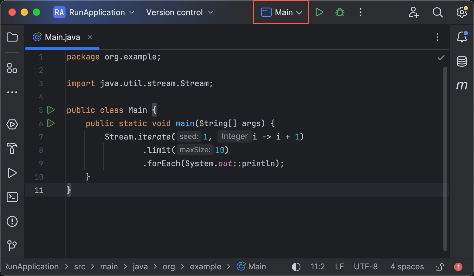Run targets | IntelliJ IDEA Documentation