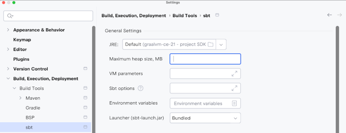 sbt settings sbt settings
