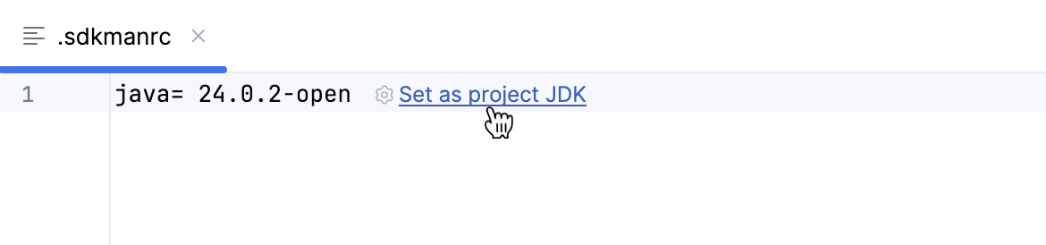 Inlay hints in .sdkmanrc in IntelliJ IDEA