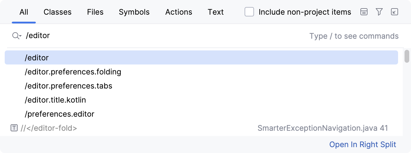 Search for Settings Search for Settings