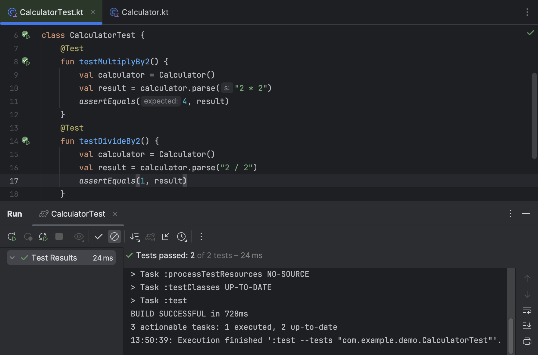 Tutorial: Test-driven development with Kotlin | IntelliJ IDEA Documentation