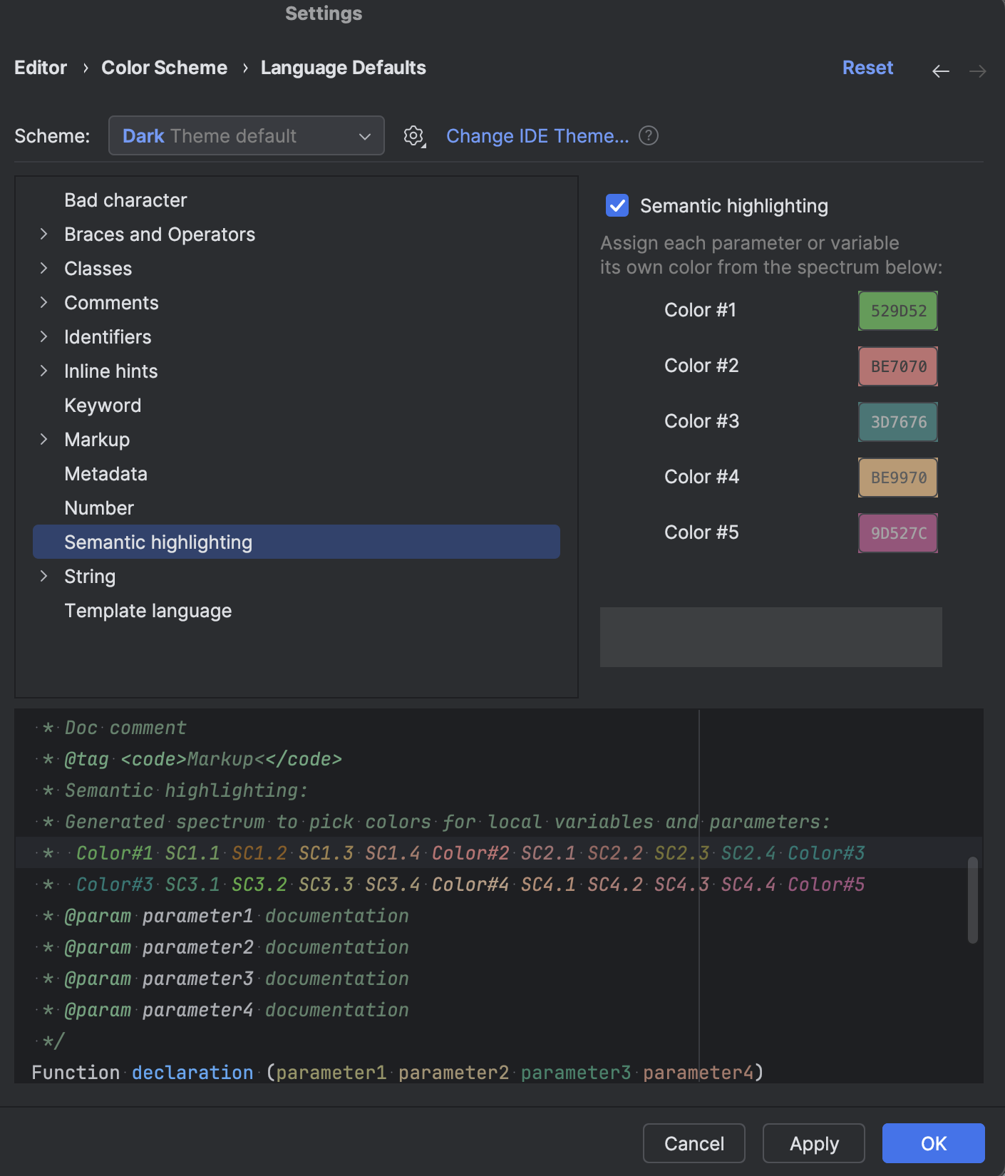 Color schemes: fonts and colors in the editor | WebStorm Documentation