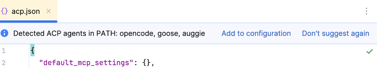Add detected agents to the configuration