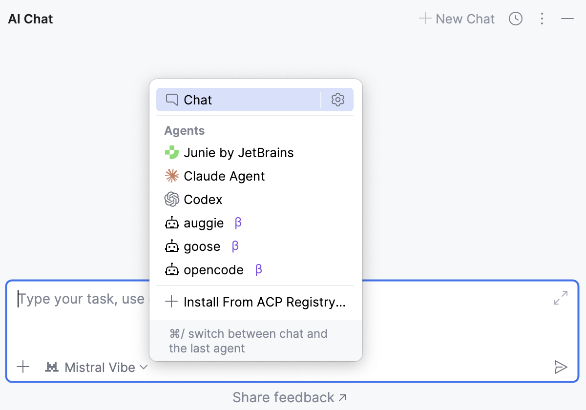 Added ACP Agents in AI Chat