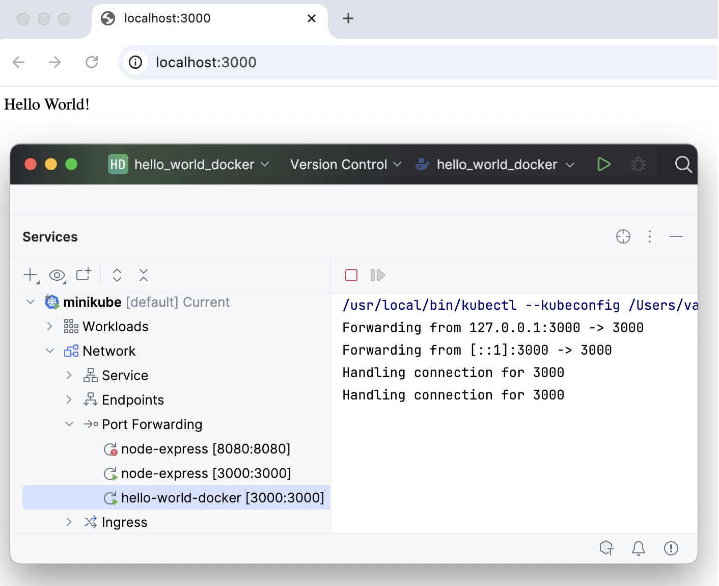 Deployed app is running in the browser