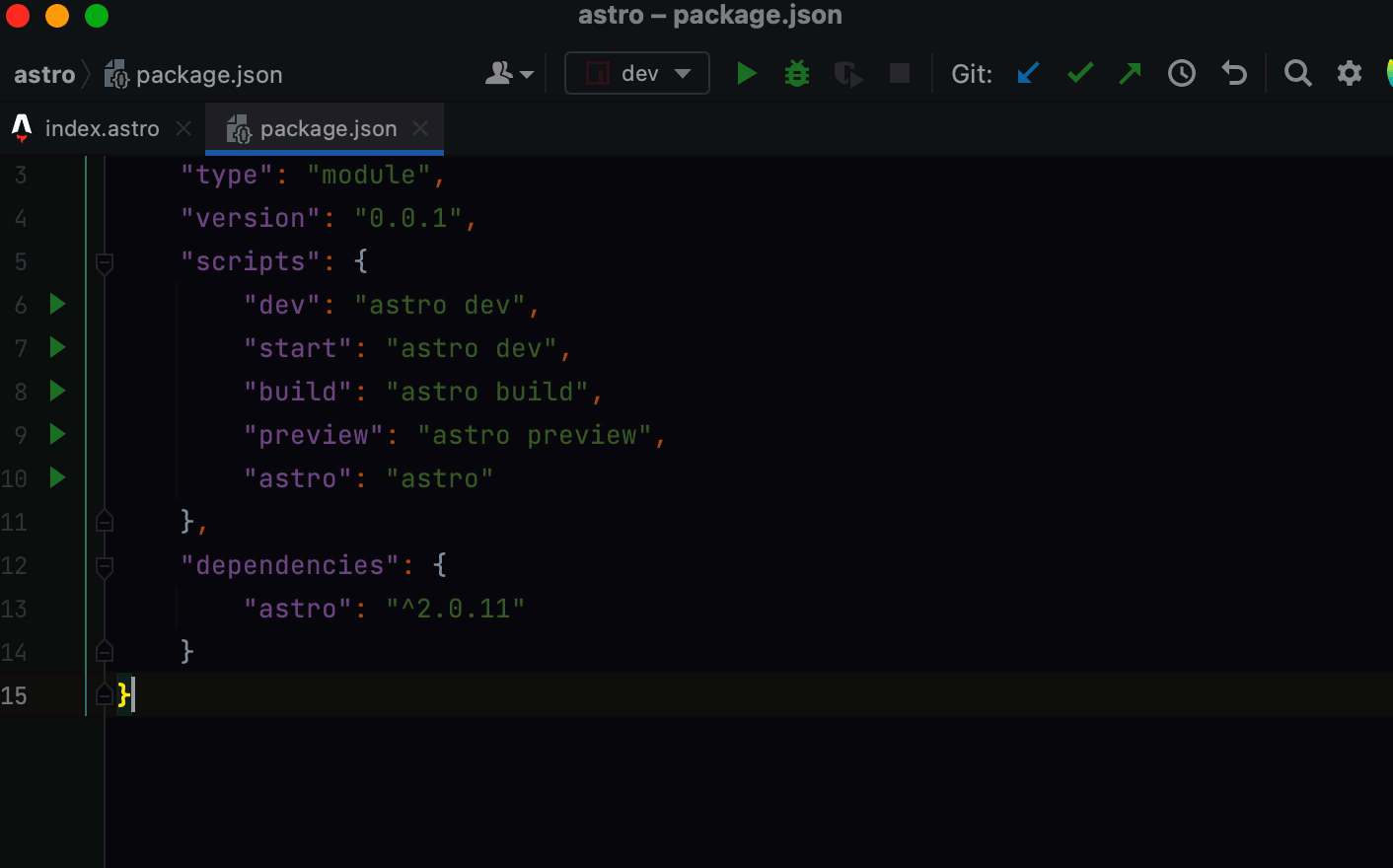 Astro | WebStorm Documentation
