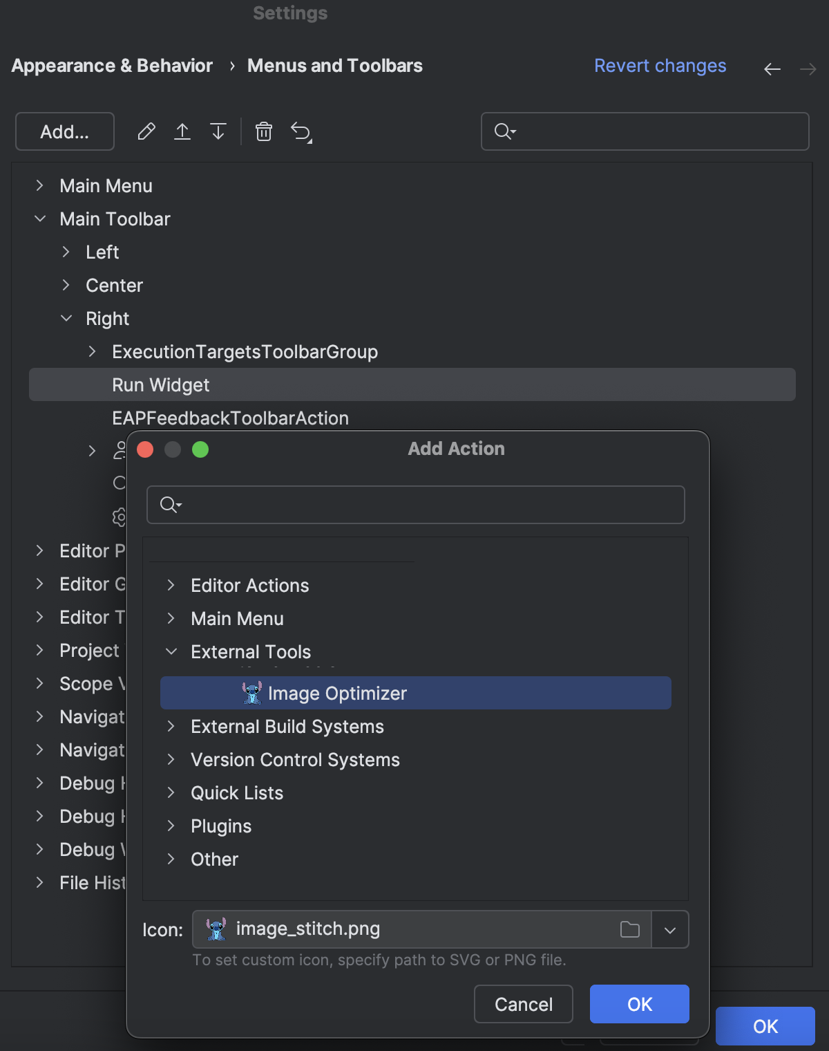 Menus and Toolbars | WebStorm Documentation