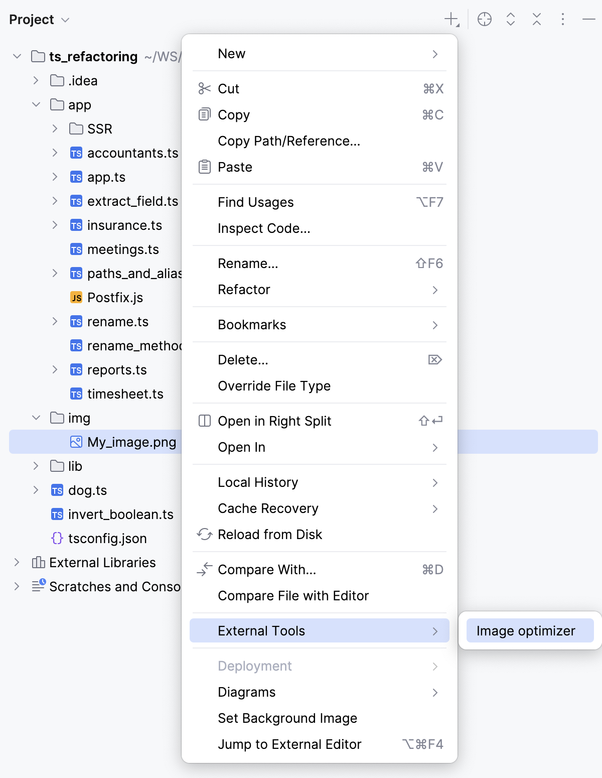 Run External tool Run External tool