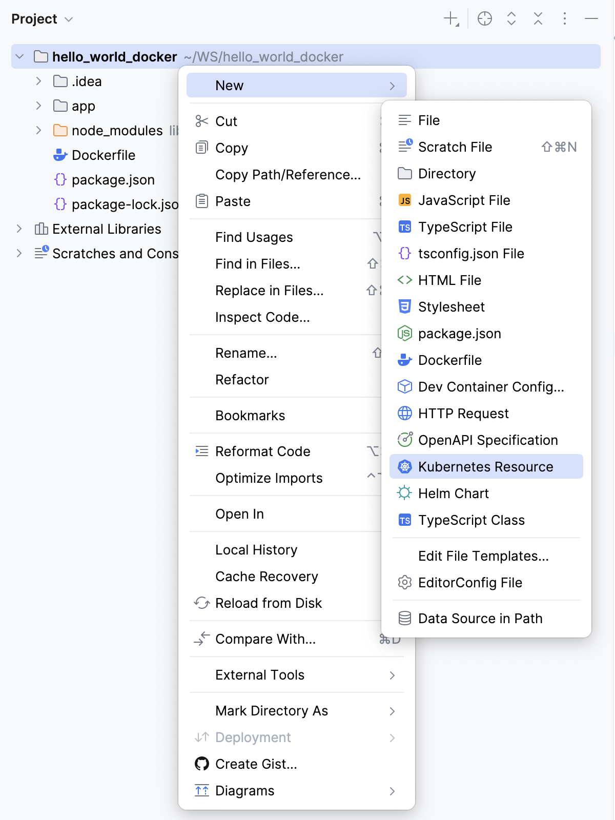 Create a Kubernetes resource