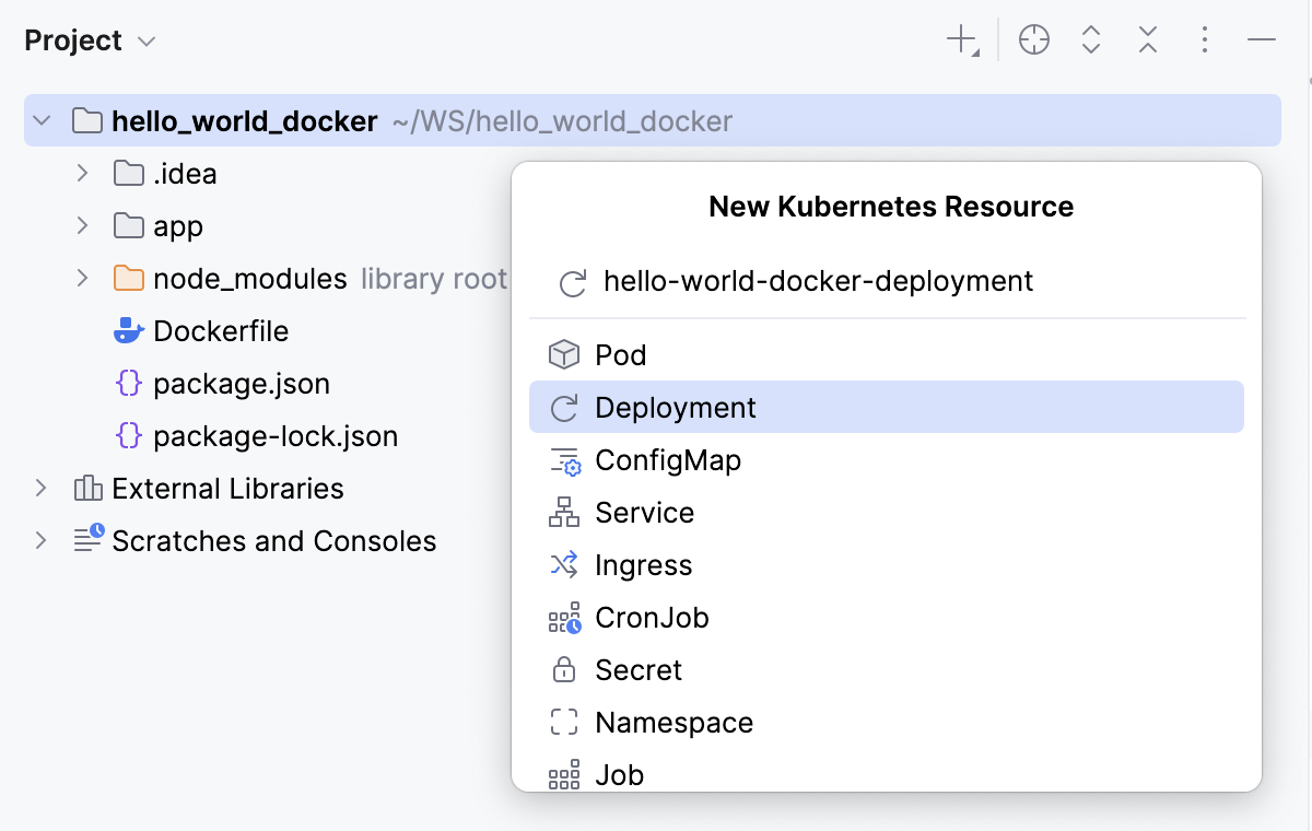 Create a new Deployment manifest