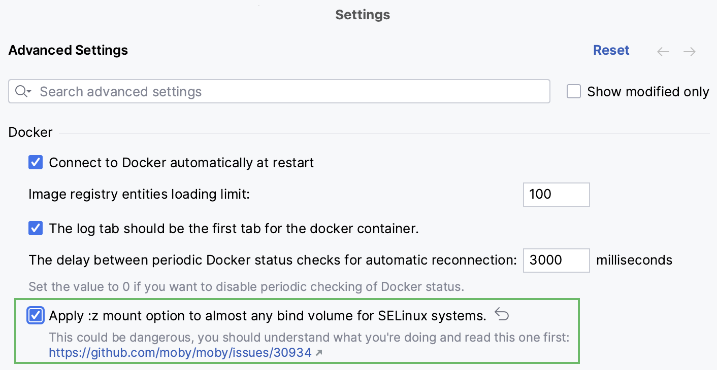 Binding for SELinux systems Binding for SELinux systems