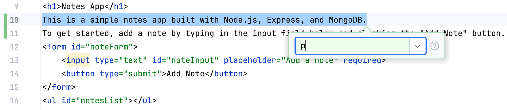 Emmet: type abbreviation Emmet: type abbreviation