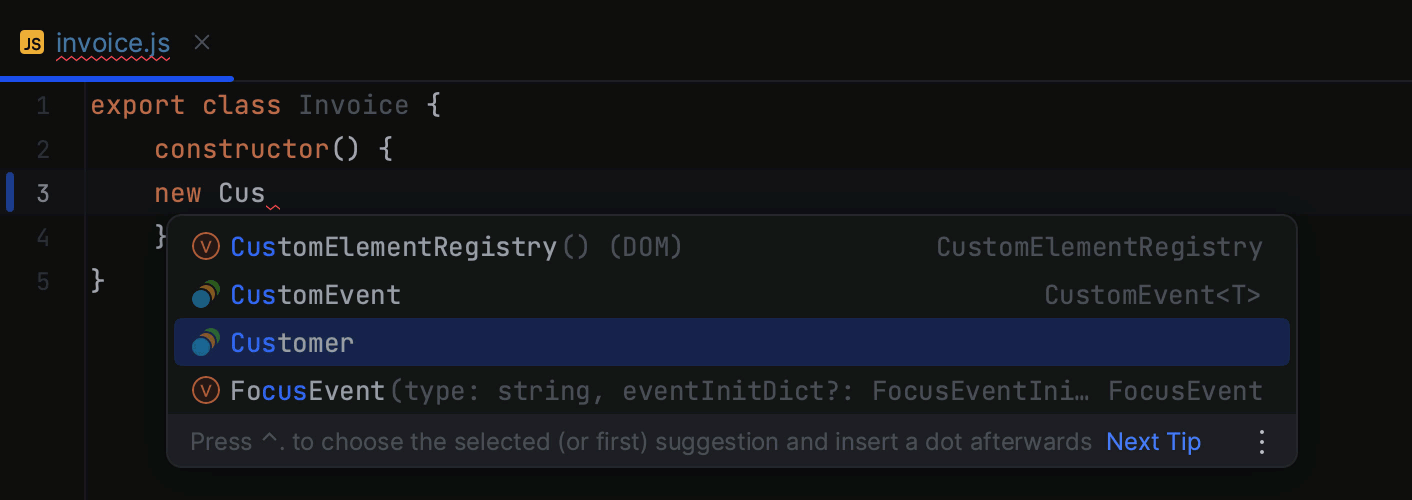 JavaScript | IntelliJ IDEA Documentation