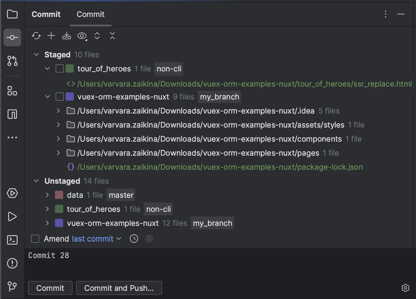 Commit and push changes to Git repository | WebStorm Documentation