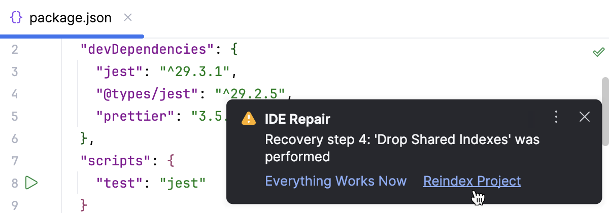 The fourth step of IDE Repair