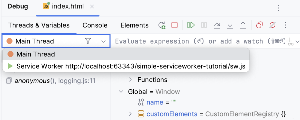 Debugging Service Workers Debugging Service Workers