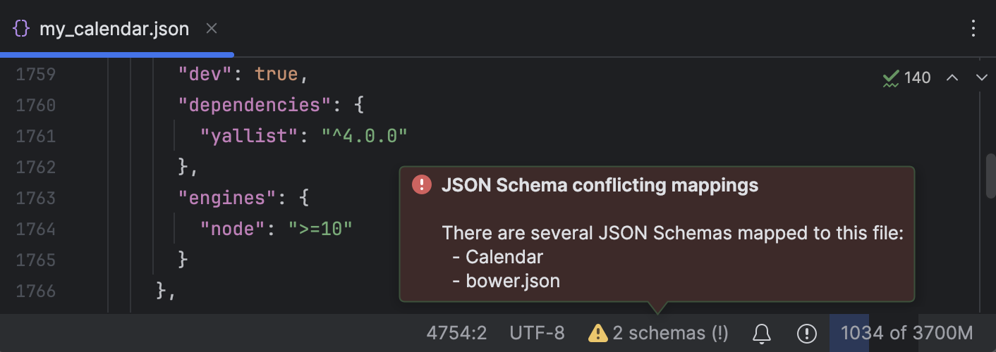 JSON | IntelliJ IDEA 文档
