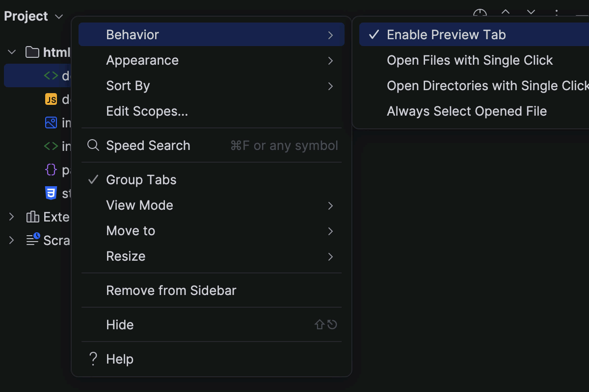 Editor basics | WebStorm Documentation
