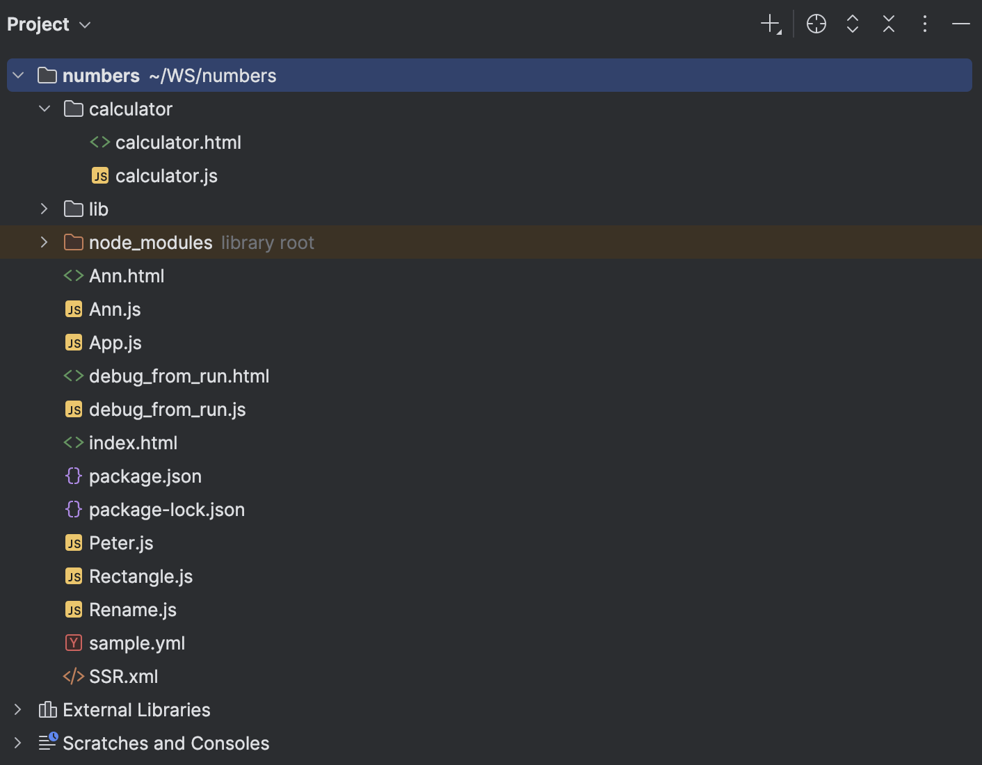 Project tool window | WebStorm Documentation