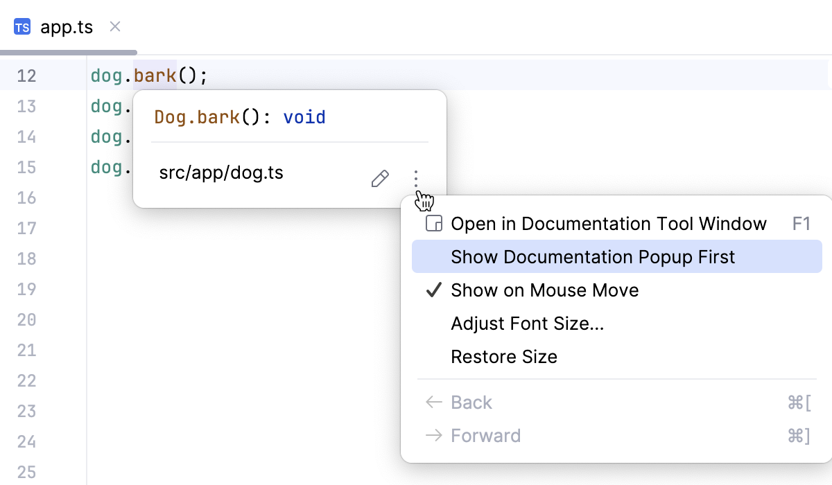 Quick Doc popup: clear Show popup first Quick Doc popup: clear Show popup first