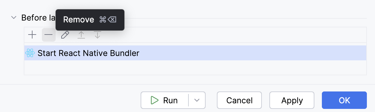 Remove bundler from Before Launch Remove bundler from Before Launch