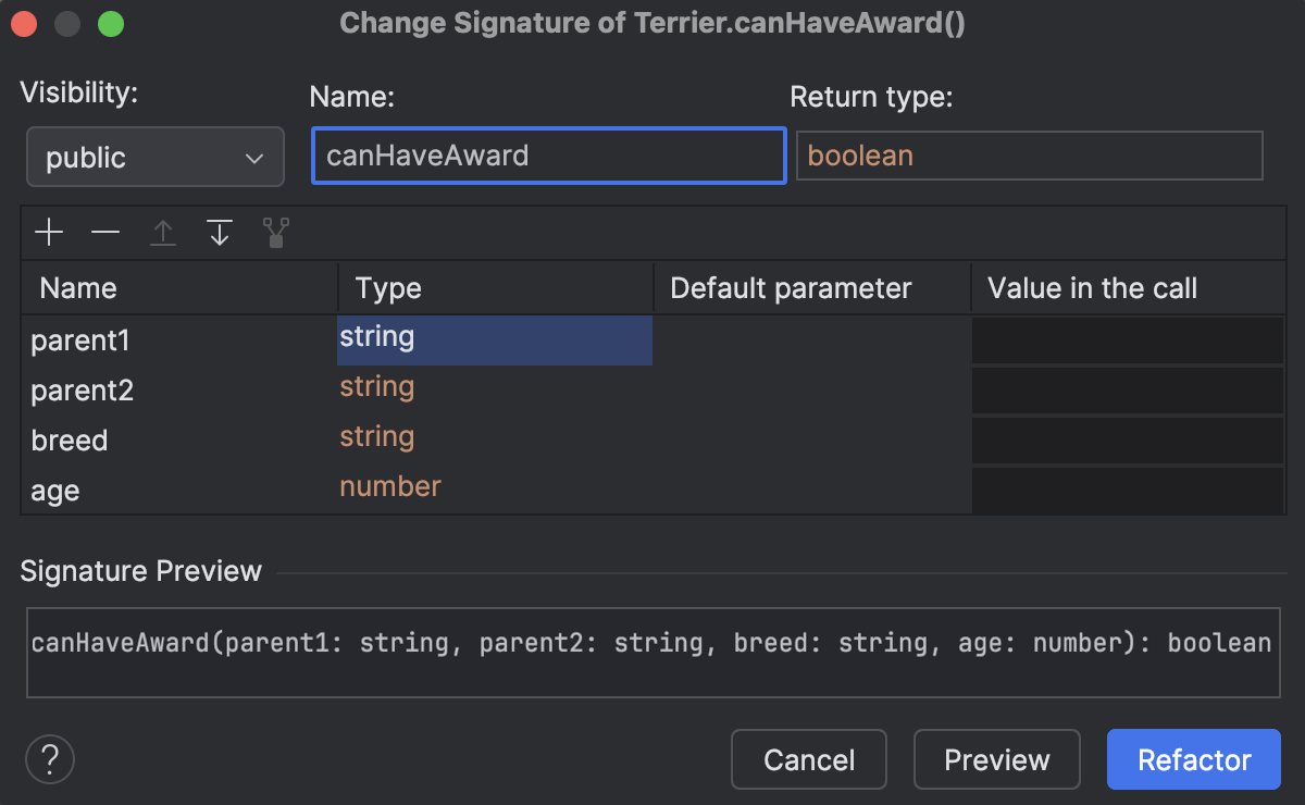 Code refactoring | WebStorm Documentation