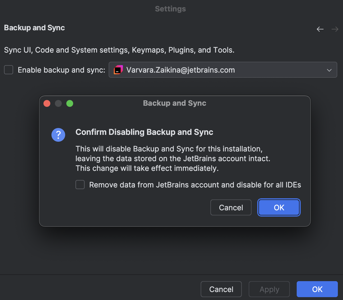IDE settings backup and sync | WebStorm Documentation
