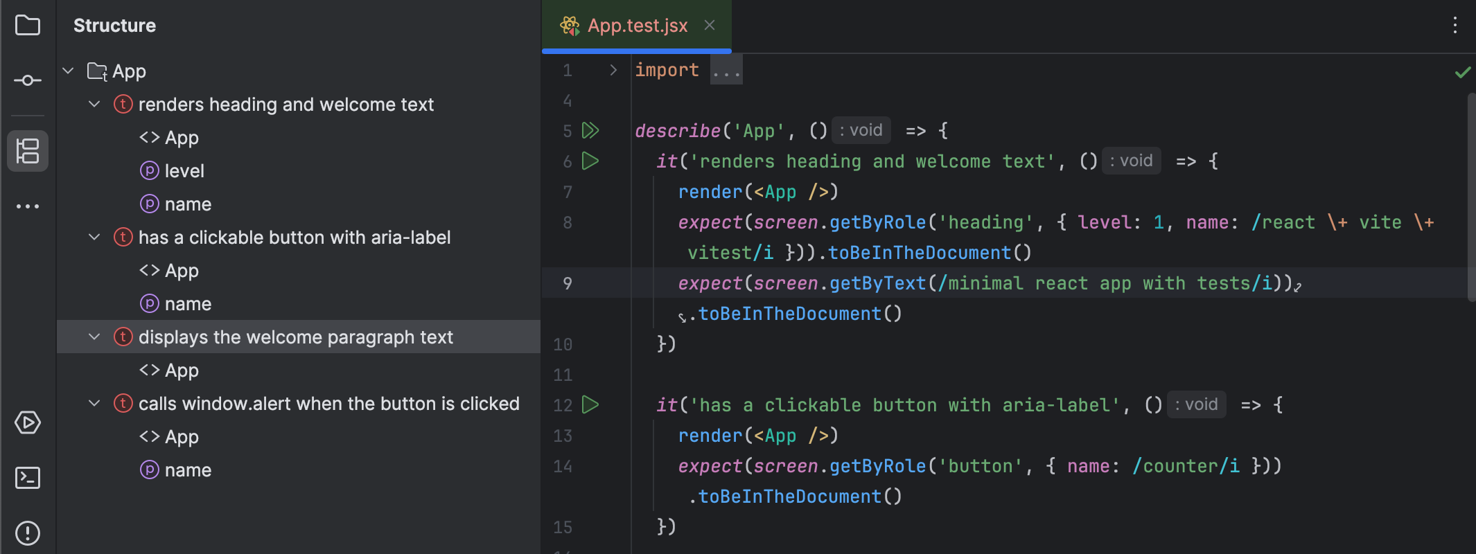 Testing JavaScript | RubyMine Documentation