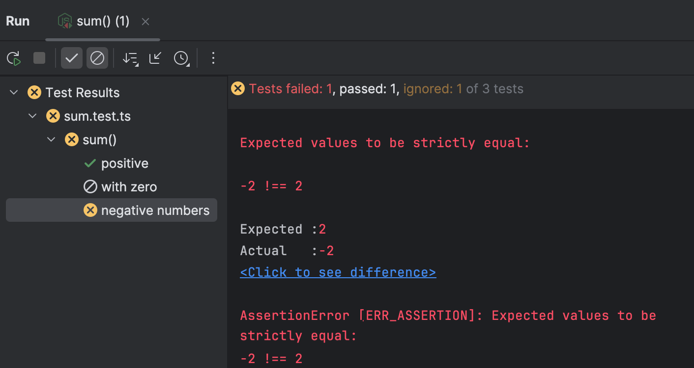 Testing TypeScript | IntelliJ IDEA Documentation