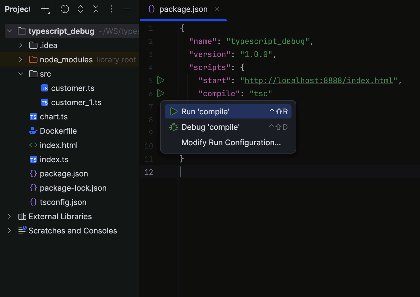 TypeScript tool window | PhpStorm Documentation