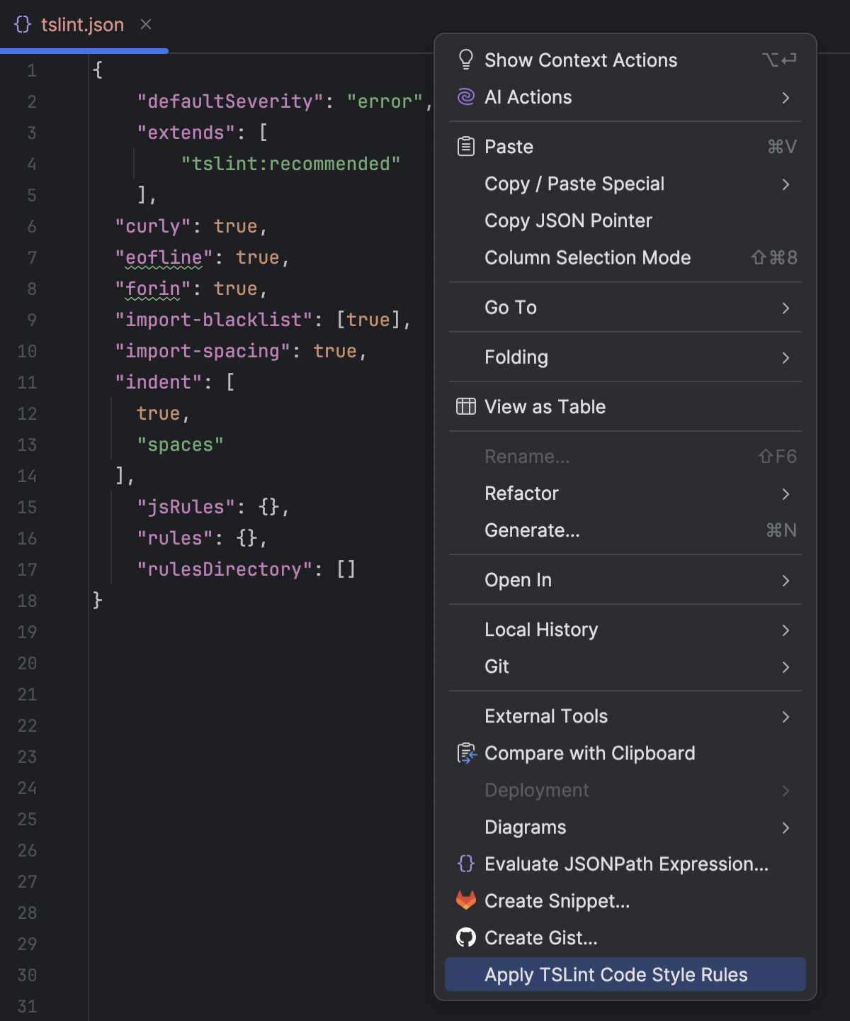 Linting TypeScript | IntelliJ IDEA Documentation
