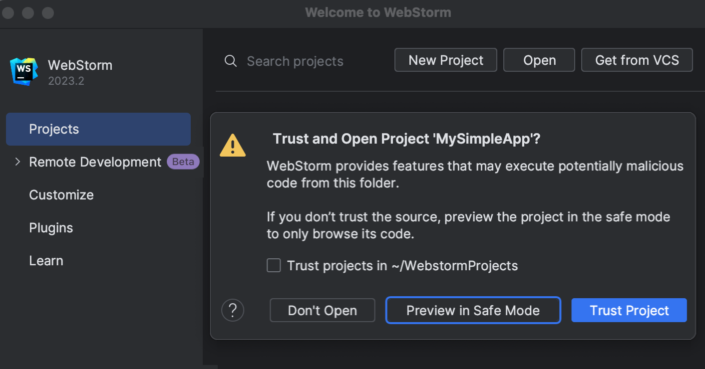 JavaScript | WebStorm Documentation