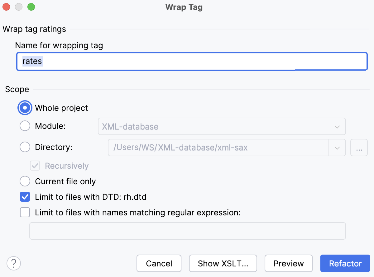 Wrapping a tag Wrapping a tag
