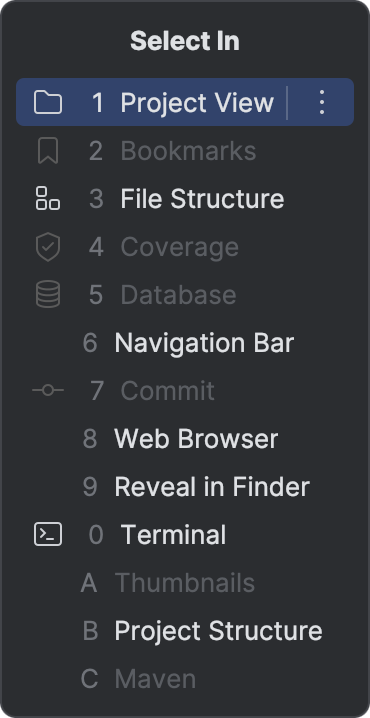 File navigation | IntelliJ IDEA Documentation