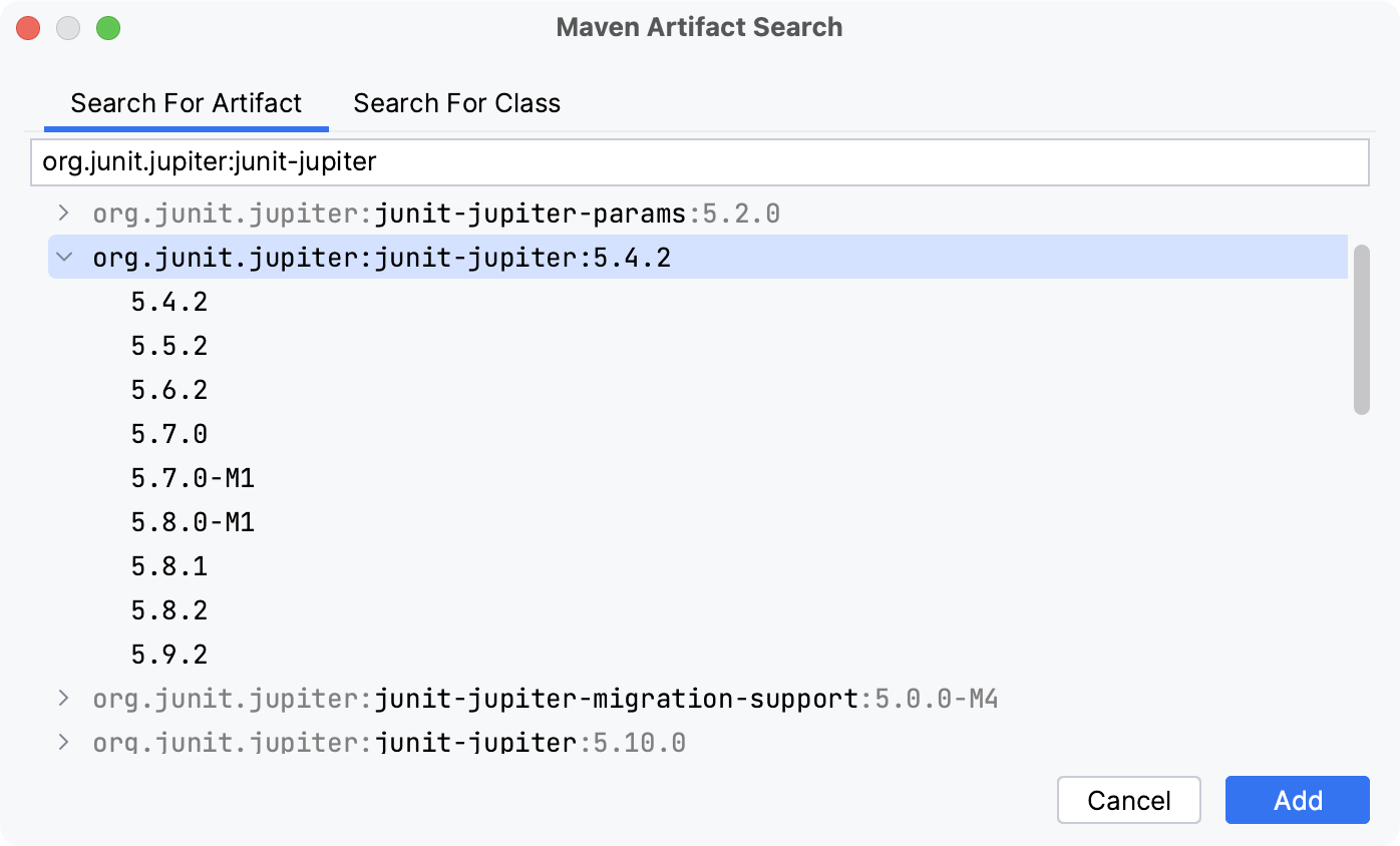 Adding a Maven dependency Adding a Maven dependency