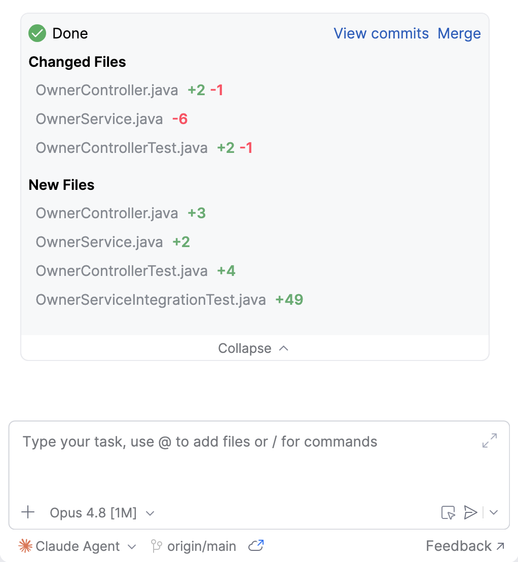 Review and merge changes