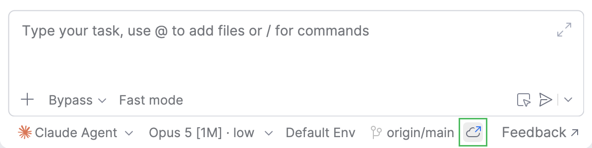 The Open in browser button in AI Chat