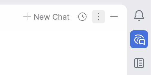 AI Chat options AI Chat options