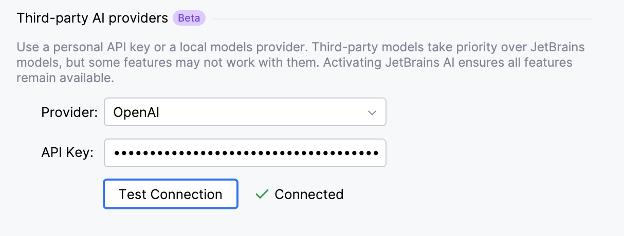 Provide an API key Provide an API key
